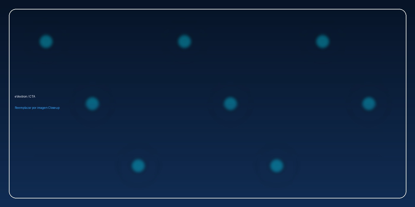 Panel futurista de conversión y contacto para eVextron